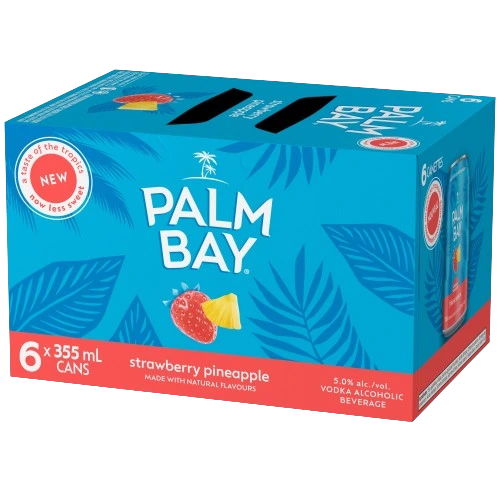 PALM BAY STRAWBERRY PINEAPPLE 355ML 6PK CAN