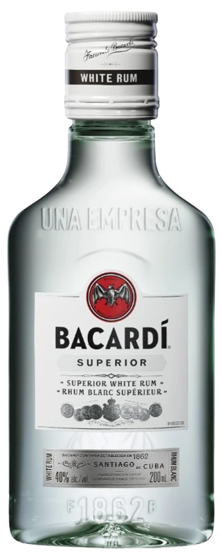 BACARDI WHITE RUM 200ML