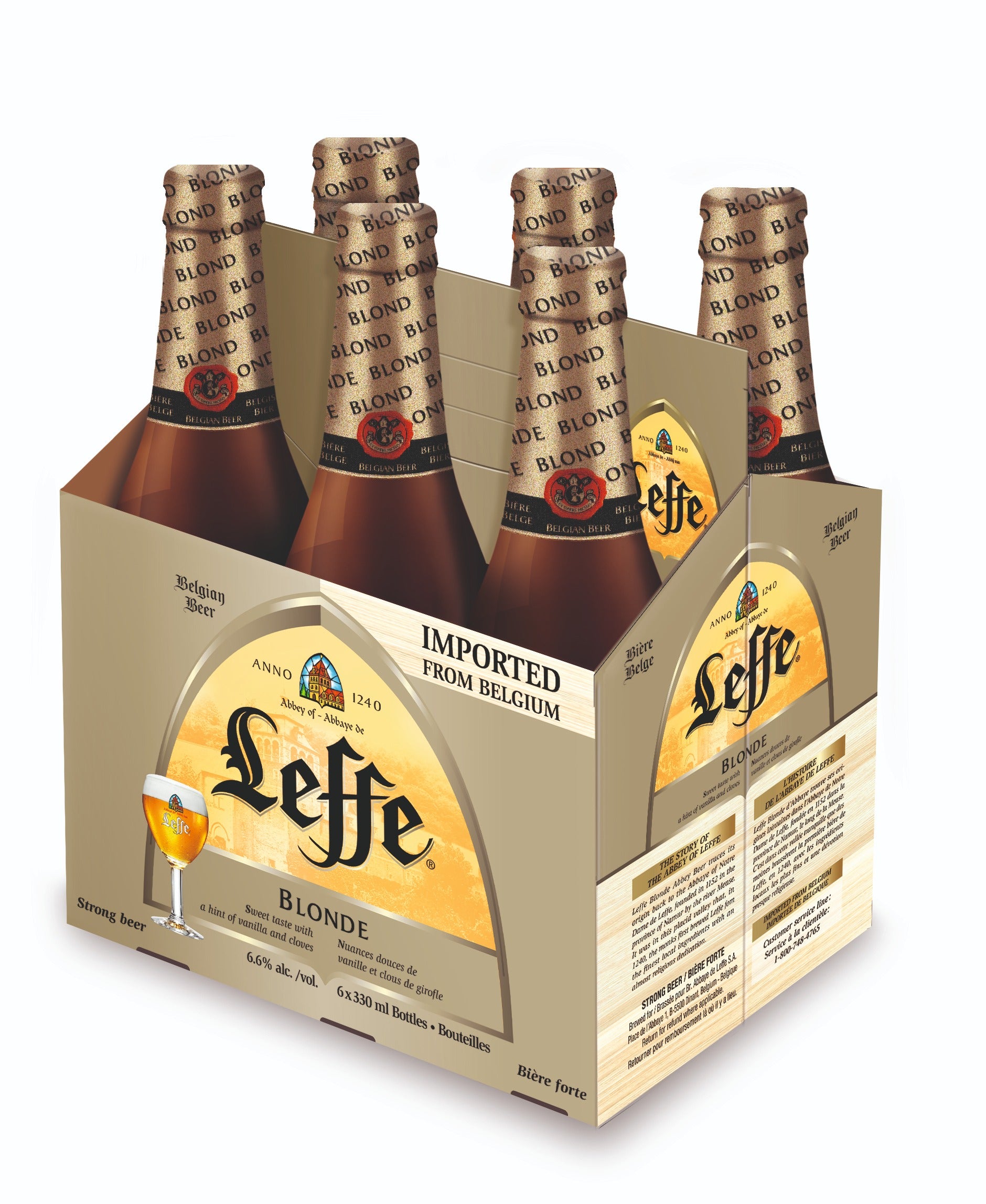 LEFFE BELGIAN BLONDE 330ML 6PK BT