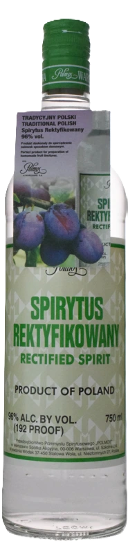 SPIRYTUS REKTYFIKOWANY RECTIFIED SPIRIT 750ML