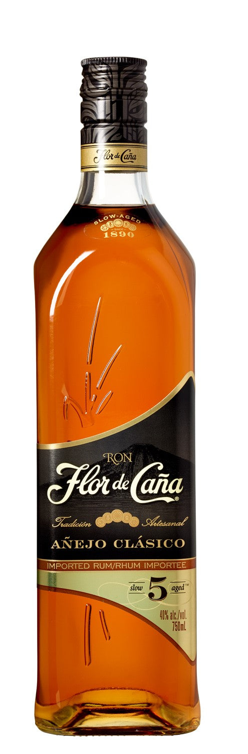 FLOR DE CANA CLASICO 5YR RUM 750ML