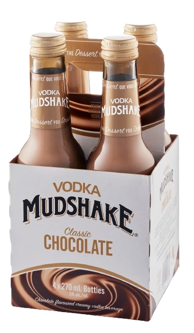 VODKA MUDSHAKE CHOCOLATE 270ML 4PK BT