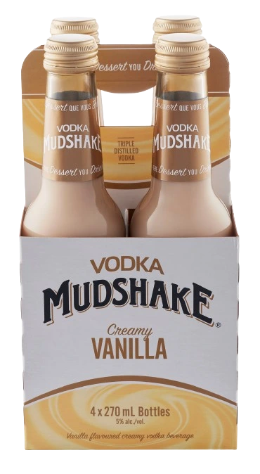 VODKA MUDSHAKE FRENCH VANILLA 270ML 4PK BT