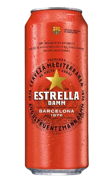 ESTRELLA DAMM 500ML CAN @ Kelowna [1001266]