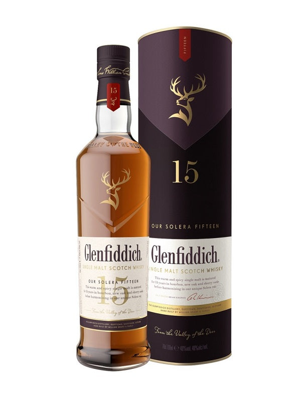 GLENFIDDICH 15YR SINGLE MALT SCOTCH WHISKY 750ML