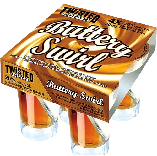 TWISTED SHOTZ BUTTERY SWIRL 30ML 4PK