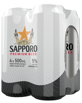 SAPPORO 500ML 4PK CAN