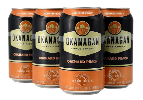 OKANAGAN CIDER PEACH 355ML 6PK CAN