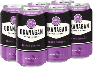 OKANAGAN CIDER BLACK CHERRY 355ML 6PK CAN