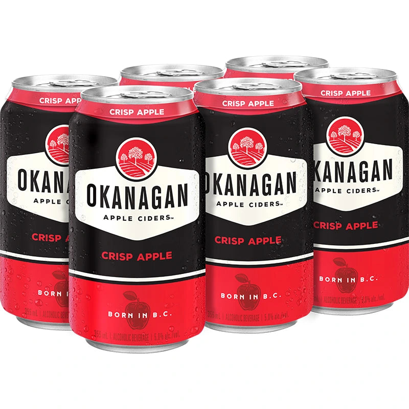 OKANAGAN CIDER CRISP APPLE 355ML 6PK CAN