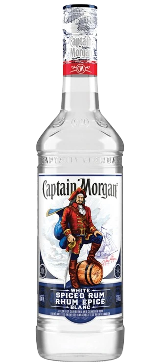 CAPTAIN MORGAN WHITE SPICED RUM 750ML