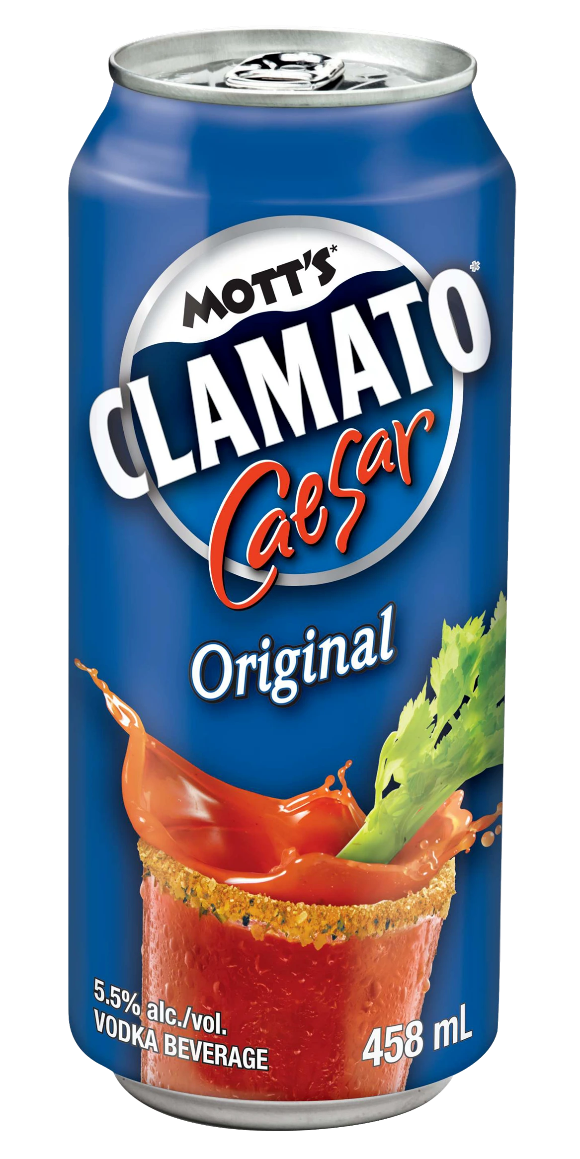 MOTTS CLAMATO CAESAR ORIGINAL 458ML CAN