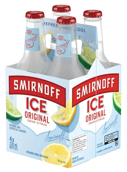 SMIRNOFF ICE 330ML 4PK BT