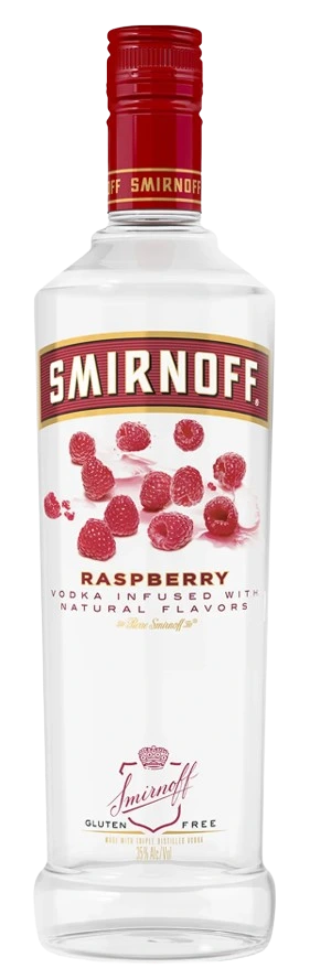 SMIRNOFF RASPBERRY VODKA 750ML