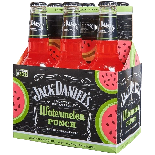 JACK DANIELS WATERMELON PUNCH 296ML 6PK BT