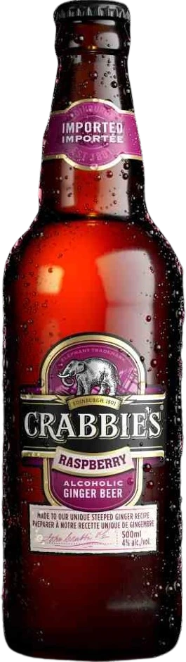 CRABBIES RASPBERRY GINGER BEER 500ML BT