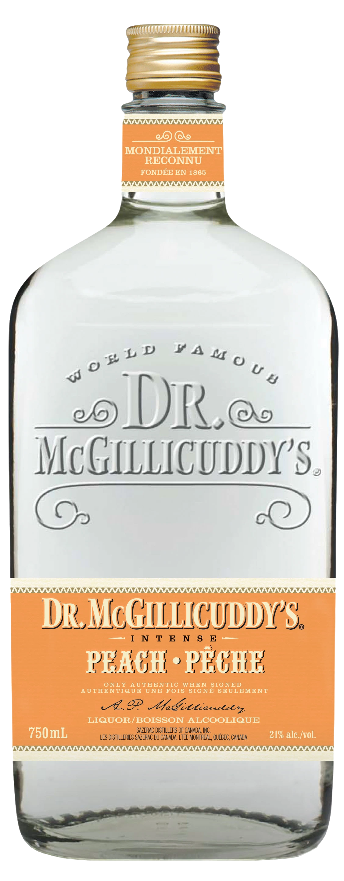 MCGILLICUDDY PEACH SCHNAPPS 750ML