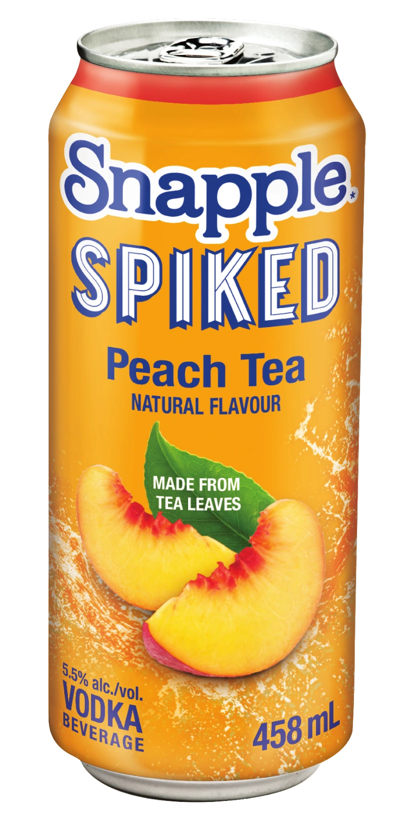 SNAPPLE SPIKED PEACH TEA 458ML CAN