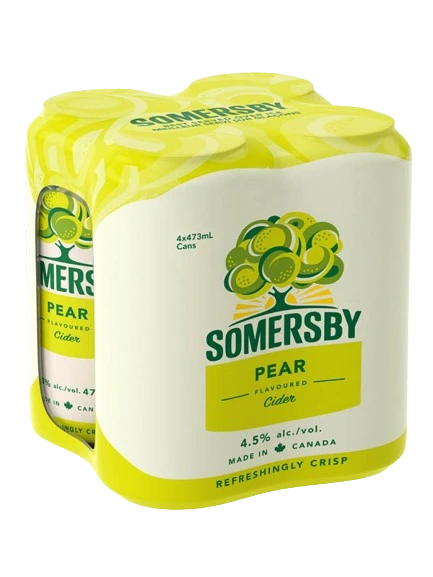 SOMERSBY PEAR CIDER 473ML 4PK CAN