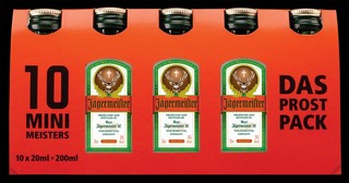 JAGERMEISTER HERBAL LIQUEUR MINI MEISTER 20ML 10PK