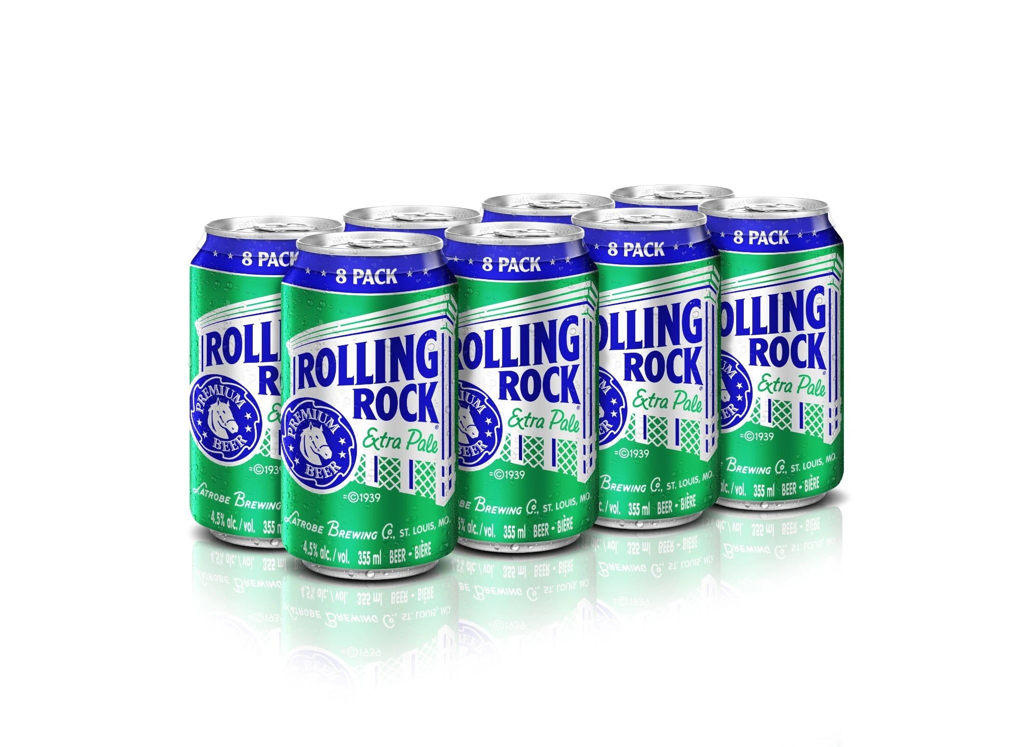 ROLLING ROCK LAGER 355ML 8PK CAN