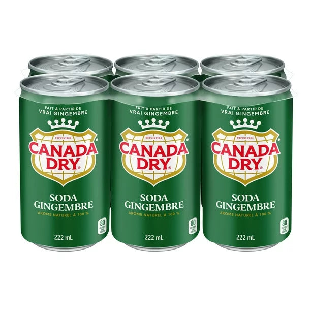 CANADA DRY GINGER ALE 222ML 6PK CAN @ Kelowna [1003650]