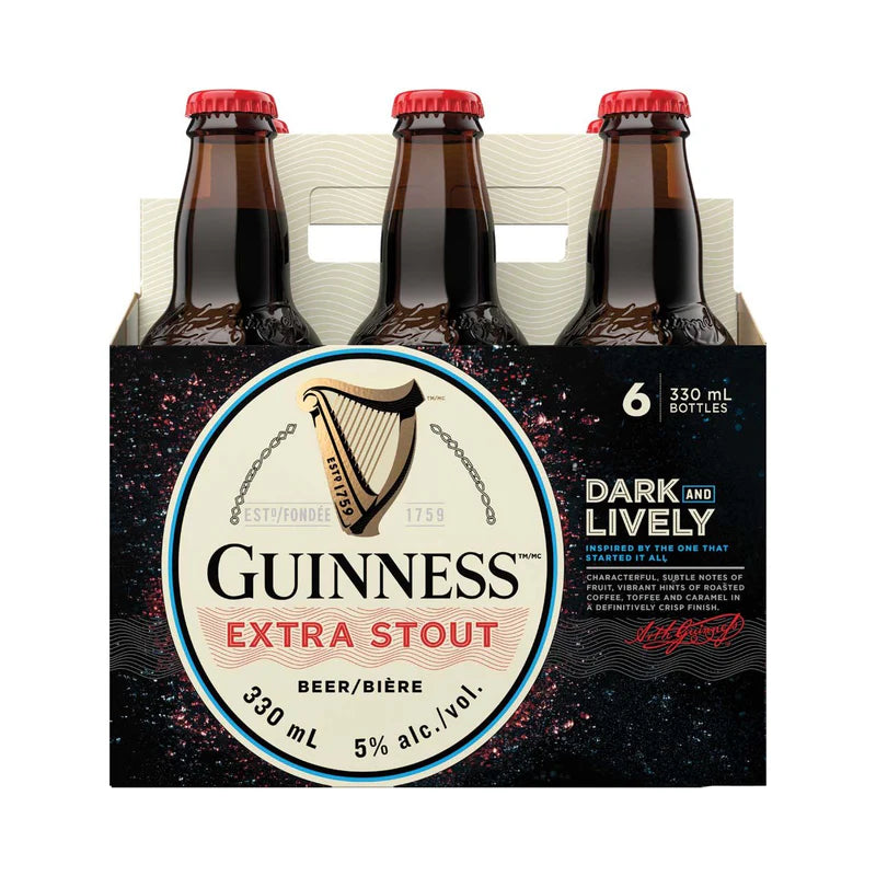 GUINNESS EXTRA STOUT 341ML 6PK BT