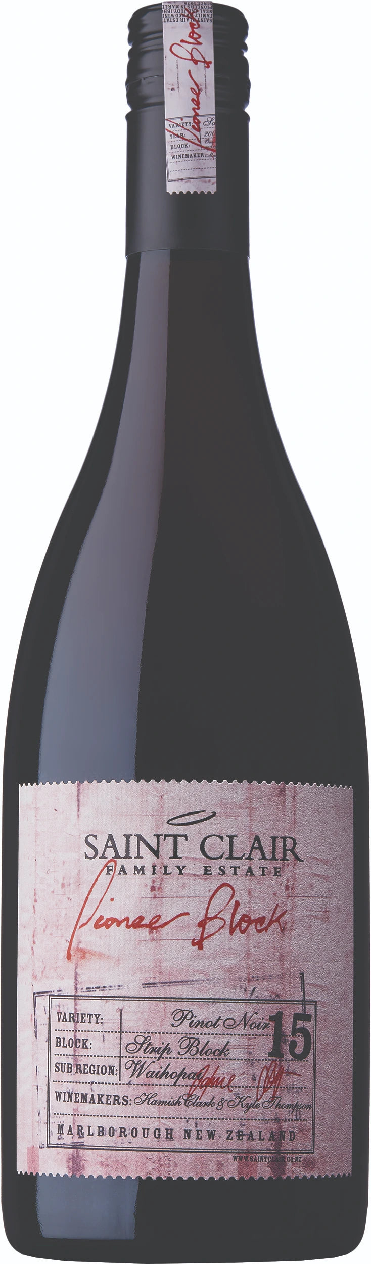 SAINT CLAIR PIONEER BLOCK 15 PINOT NOIR 750ML