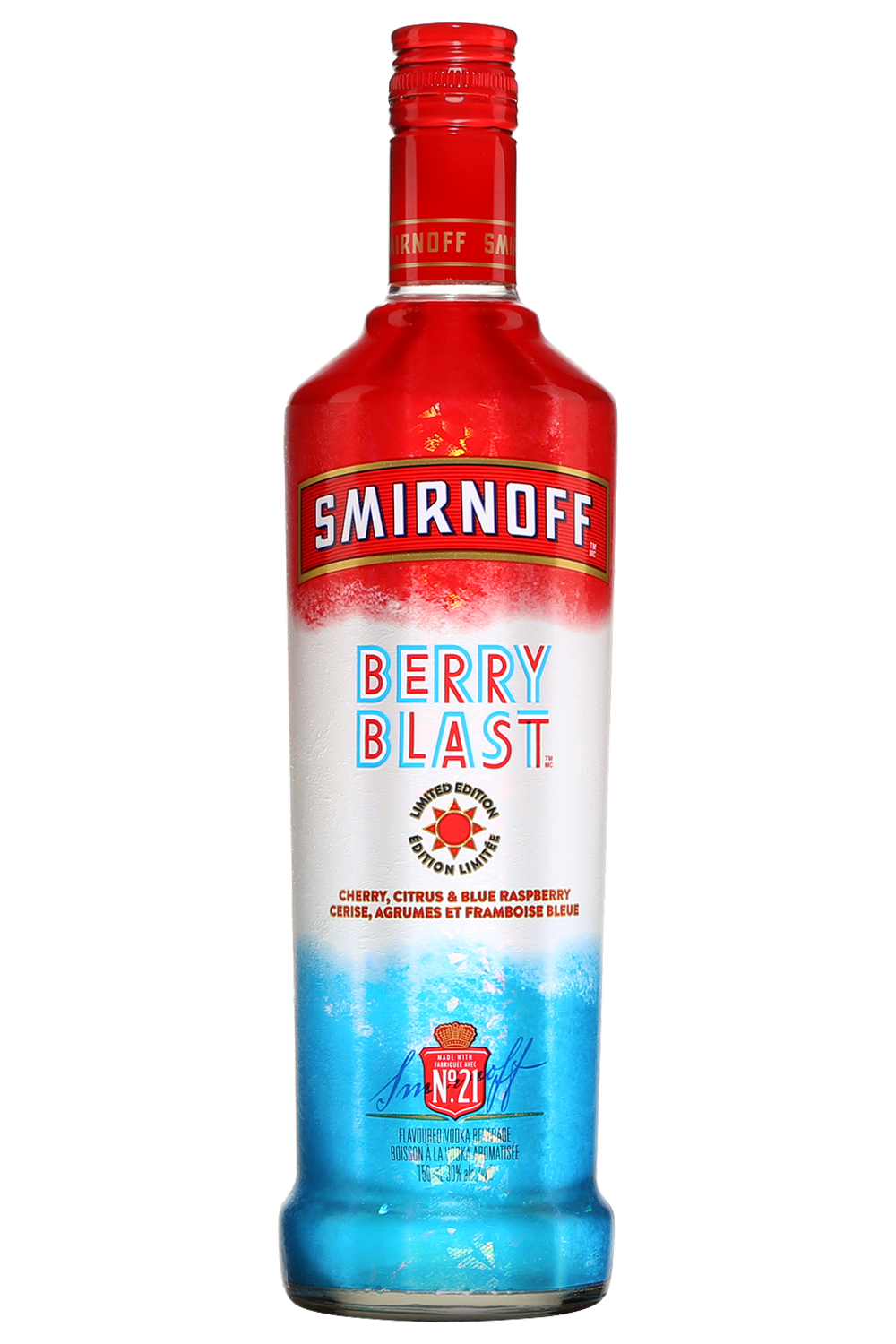 SMIRNOFF BERRY BLAST VODKA 750ML