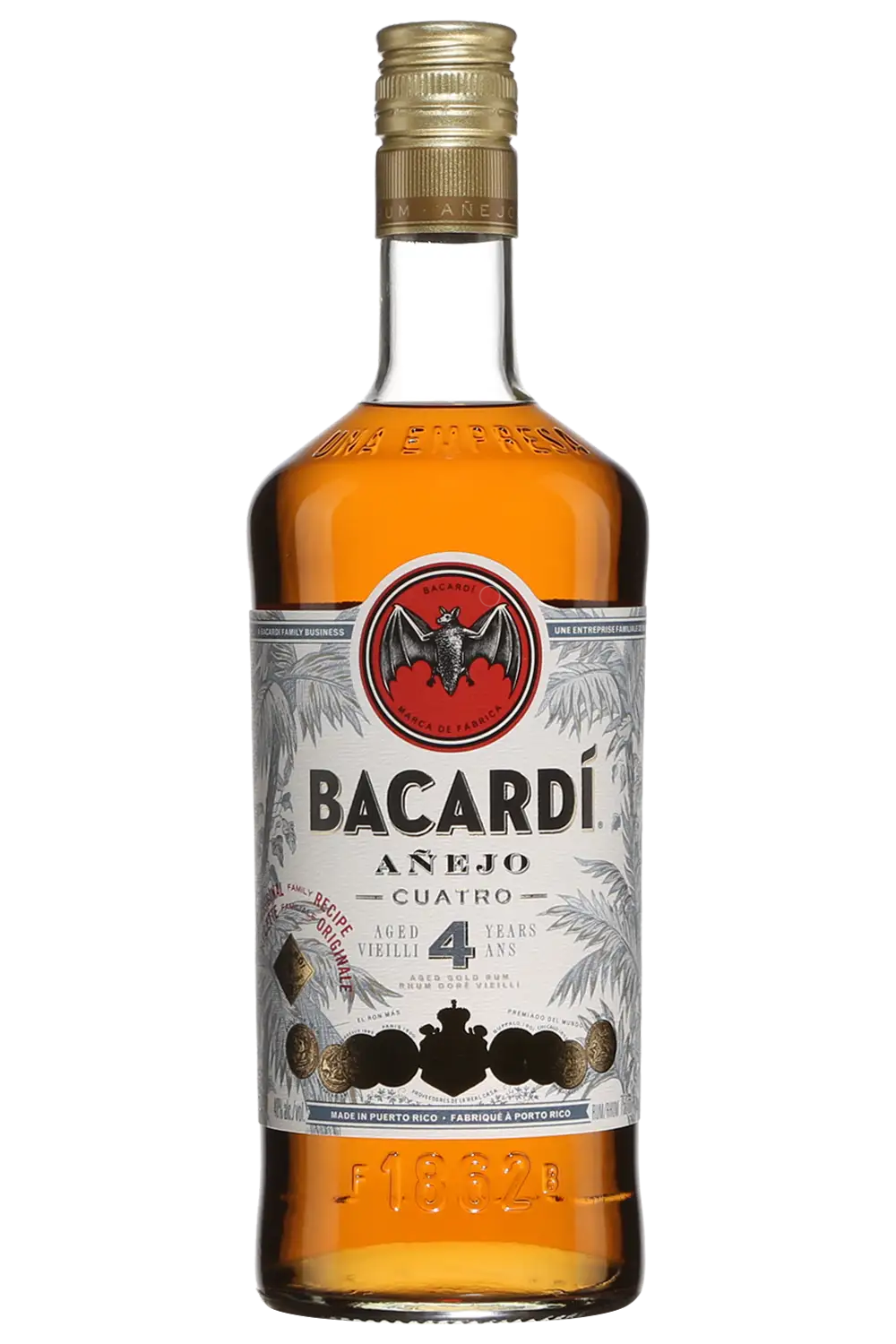 BACARDI ANEJO CUATRO 4YR RUM 750ML