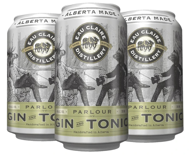 EAU CLAIRE GIN & TONIC 355ML 4PK CAN