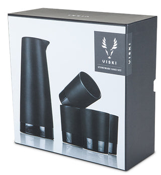 VISKI WARREN STONEWARE SAKE SET 5PC