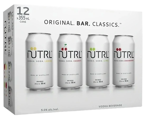 NUTRL VODKA SODA MIXER 355ML 12PK CAN