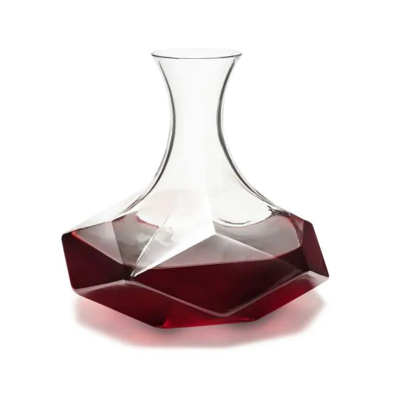 VISKI RAYE DECANTER FACETED CRYSTAL LF