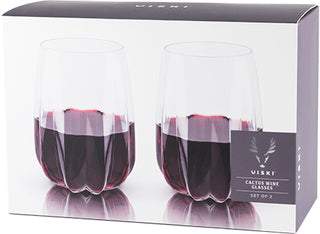 VISKI RAYE CACTUS CRYSTAL WINE 2PC