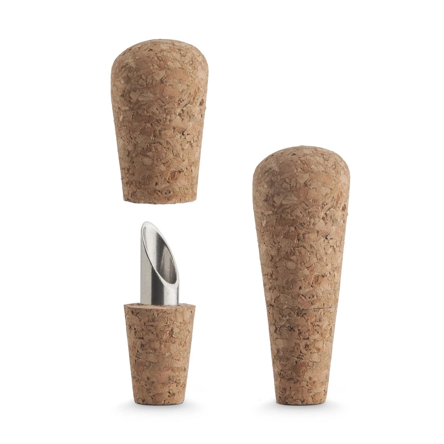 FINAL TOUCH POURER STOPPER CORK S/2