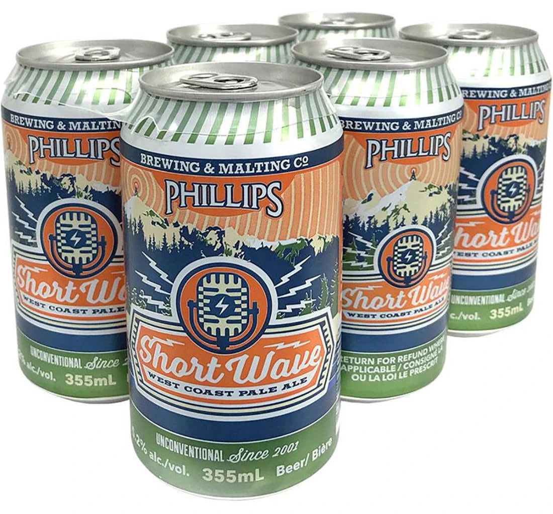 PHILLIPS SHORT WAVE WEST COAST PALE ALE 355ML 6PK CAN @ Kelowna [1006224]