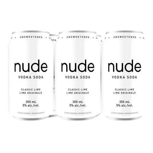 NUDE VODKA SODA LIME 355ML 6PK CAN