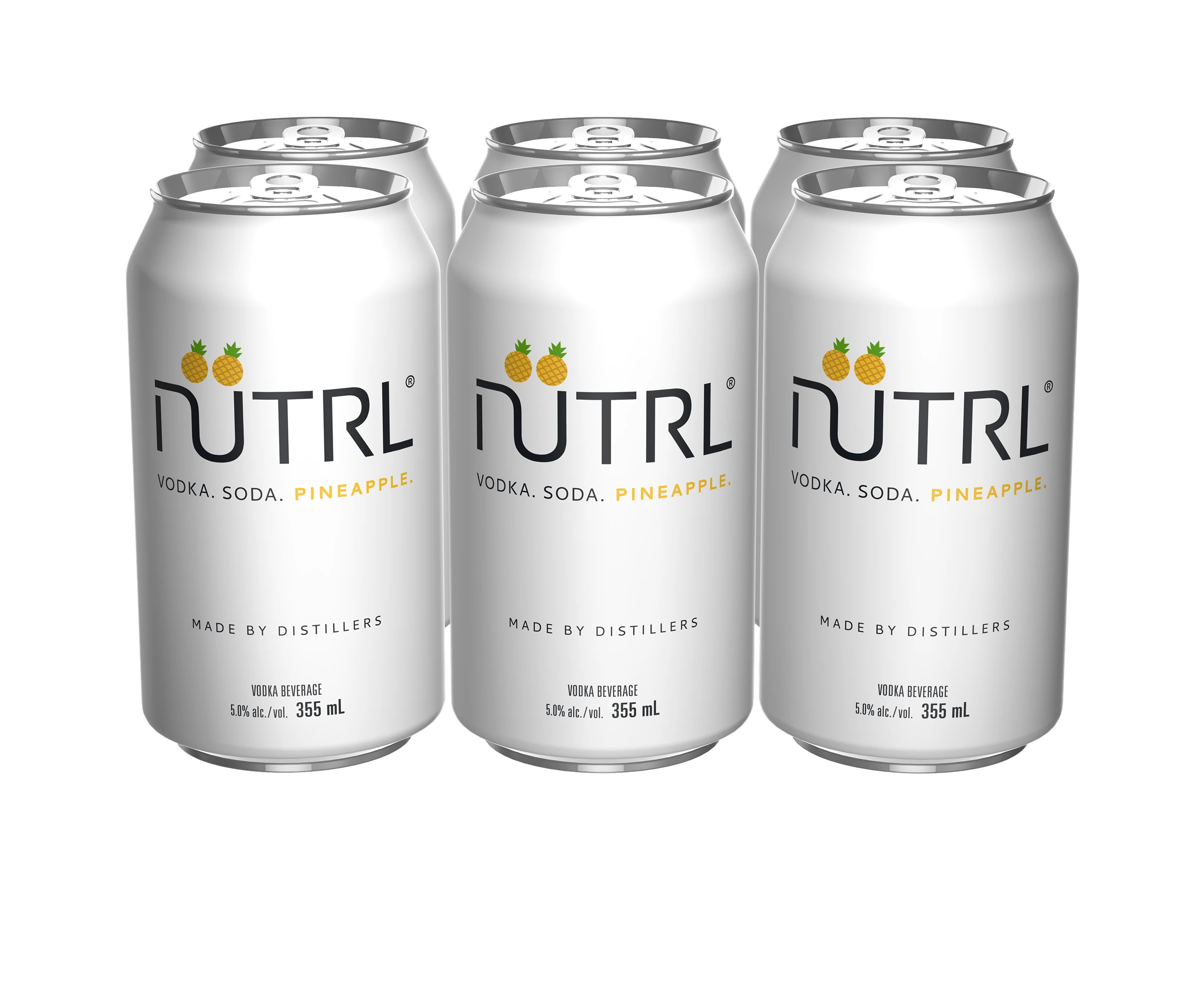 NUTRL VODKA SODA PINEAPPLE 355ML 6PK CAN