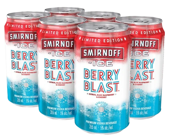 SMIRNOFF ICE BERRY BLAST 355ML 6PK CAN