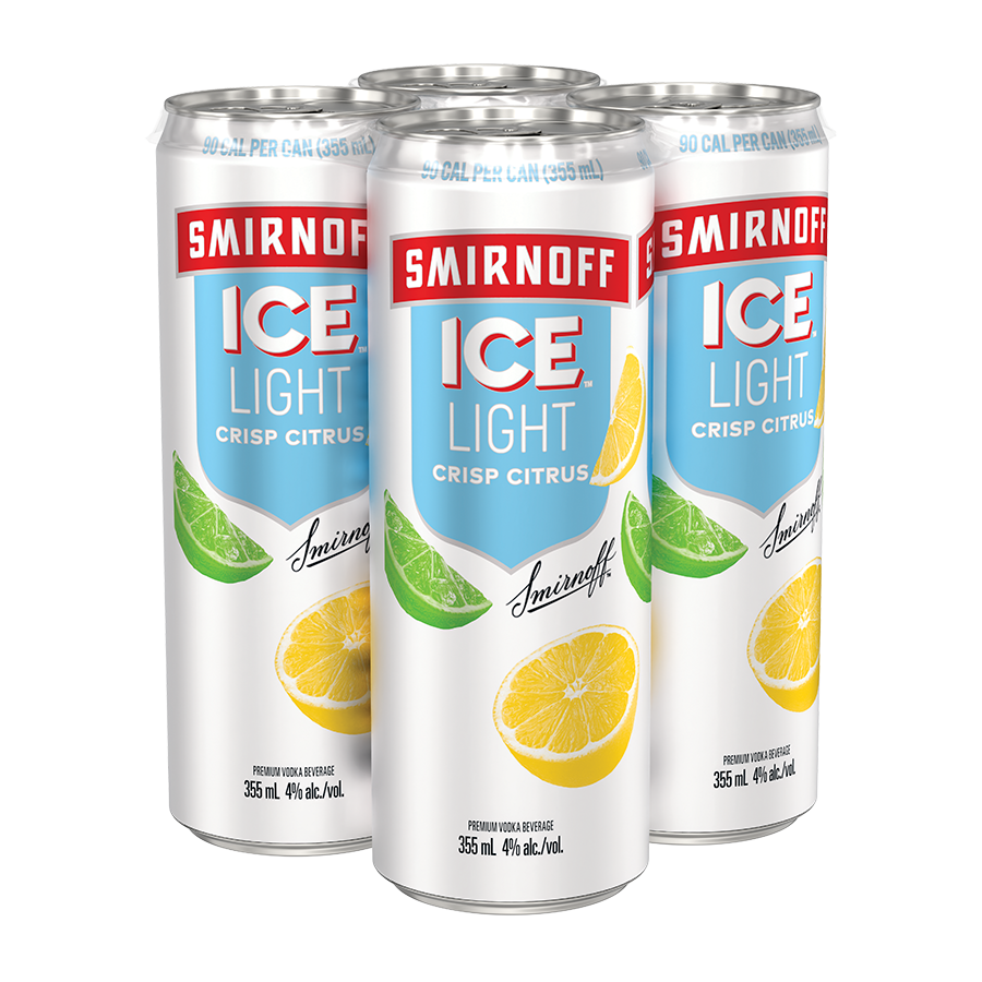 SMIRNOFF ICE LIGHT ORIGINAL 355ML 4PK CAN