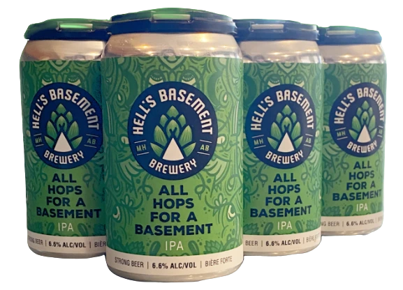 HELLS BASEMENT ALL HOPS FOR A BASEMENT IPA 355ML 6PK CAN