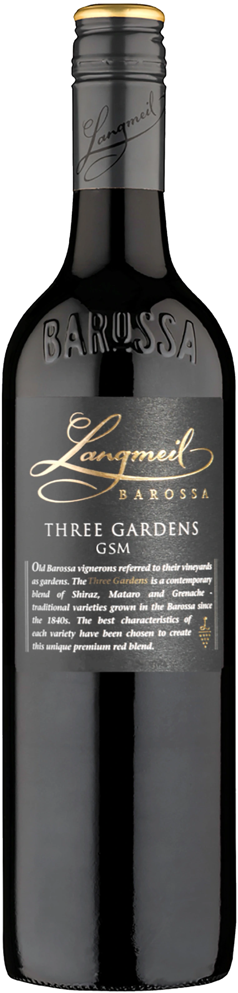 LANGMEIL THREE GARDENS SHIRAZ GRENACHE MOURVEDRE 750ML