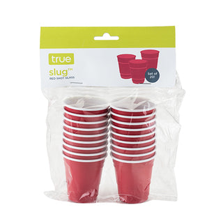 TRUE SLUG RED SHOT GLASSES 20PK