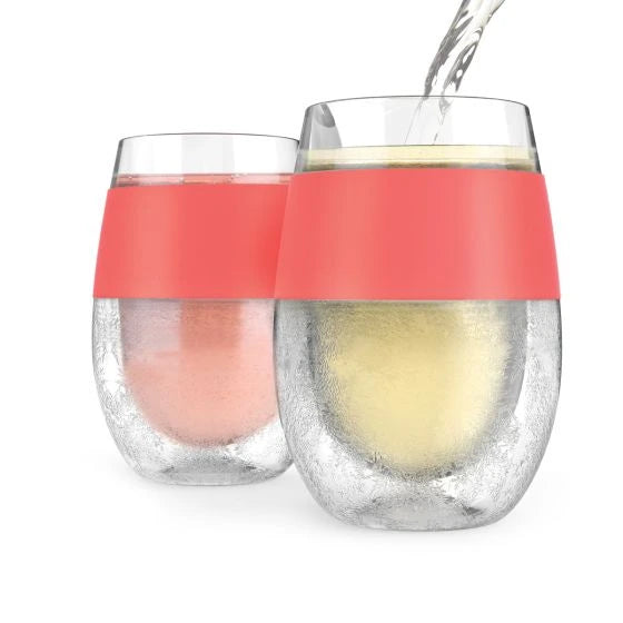 HOST WINE FREEZE CUP CORAL 2PK