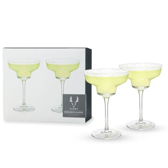 VISKI ANGLED CRYSTAL MARGARITA GLASSES @ Kelowna [1009708]