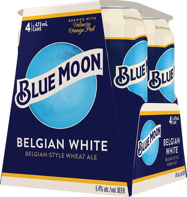 BLUE MOON WHEAT ALE 473ML 4PK CAN