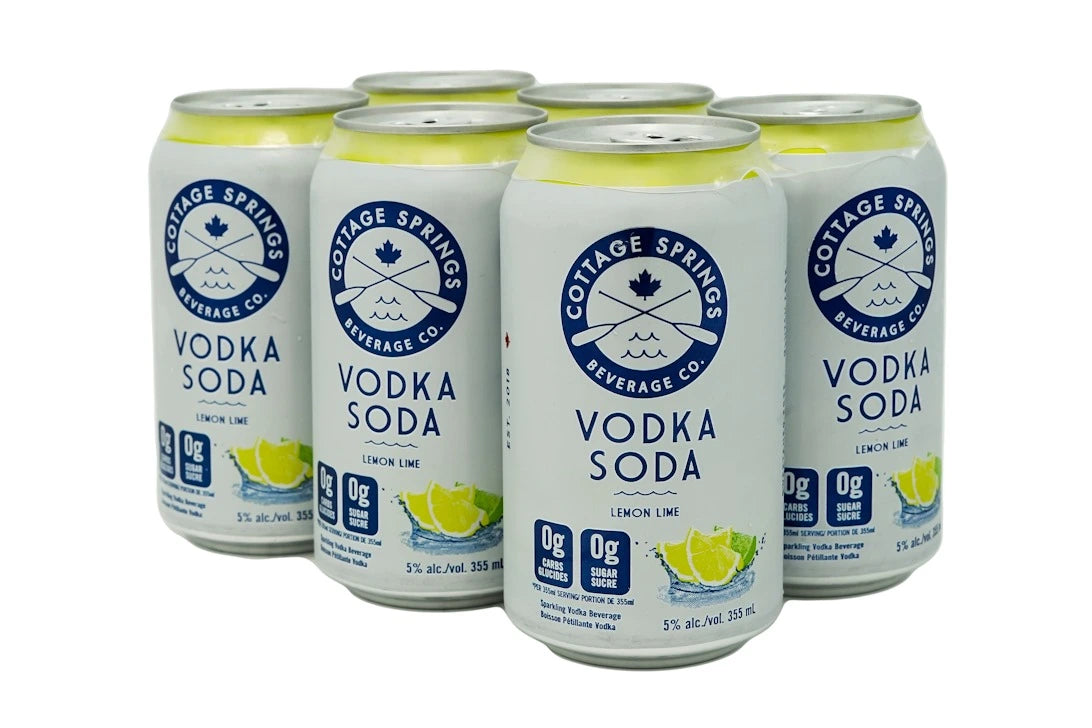 COTTAGE SPRINGS VODKA SODA LEMON LIME 355ML 6PK CAN @ Kelowna [1009890]