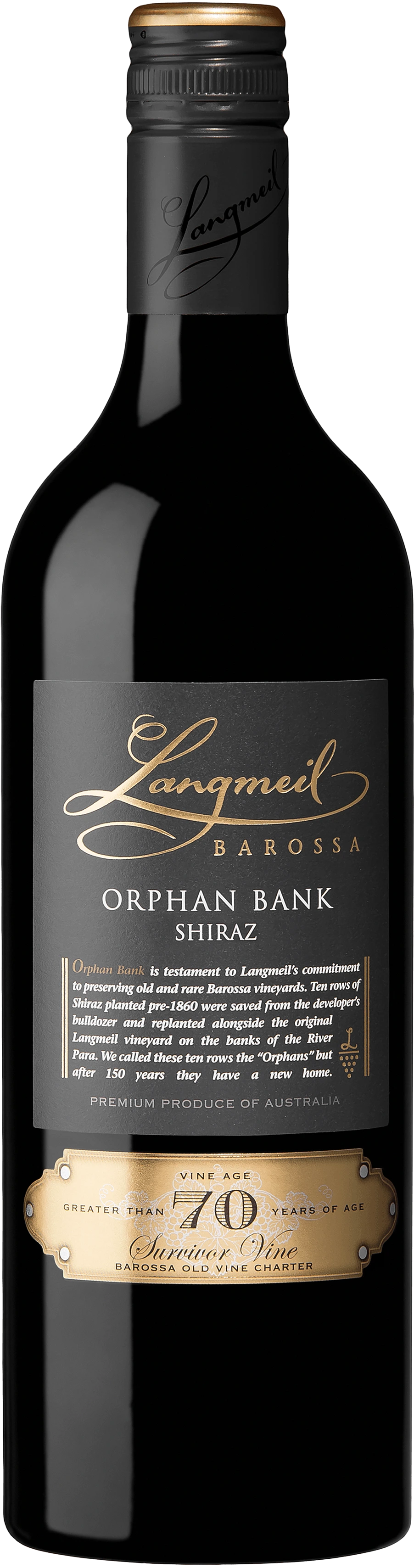 LANGMEIL ORPHAN BANK SHIRAZ 750ML