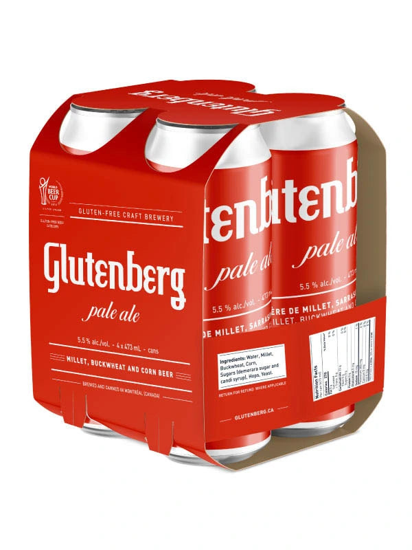 GLUTENBERG AMERICAN PALE ALE 473ML 4PK CAN